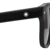 Gafas de sol rectangulares con montura de acetato de color negro Gafas de sol rectangulares con montura de acetato de color negro