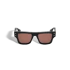 Gafas de sol rectangulares con montura de acetato negro Gafas de sol rectangulares con montura de acetato negro