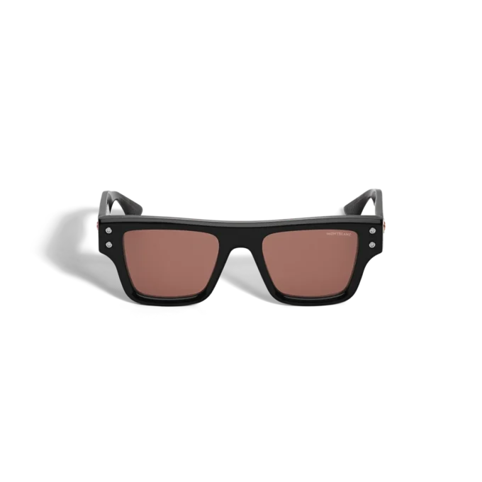 Gafas de sol rectangulares con montura de acetato negro Gafas de sol rectangulares con montura de acetato negro