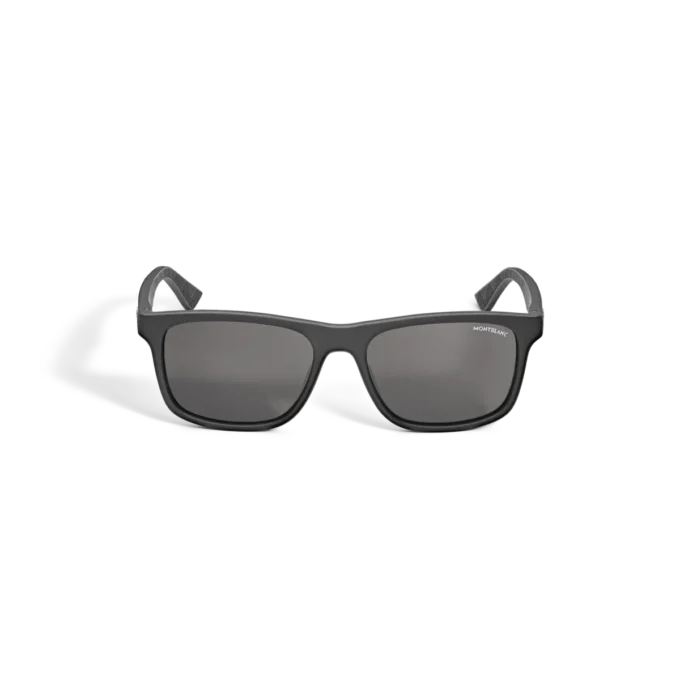 Gafas de sol rectangulares con montura de acetato negro Gafas de sol rectangulares con montura de acetato negro