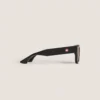 Gafas de sol rectangulares con montura de acetato negro Gafas de sol rectangulares con montura de acetato negro