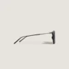 Gafas de sol rectangulares con montura de acetato negro Gafas de sol rectangulares con montura de acetato negro