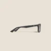 Gafas de sol rectangulares con montura de acetato negro Gafas de sol rectangulares con montura de acetato negro