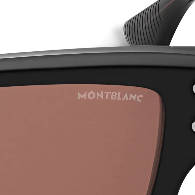 Gafas de sol rectangulares con montura de acetato negro Gafas de sol rectangulares con montura de acetato negro