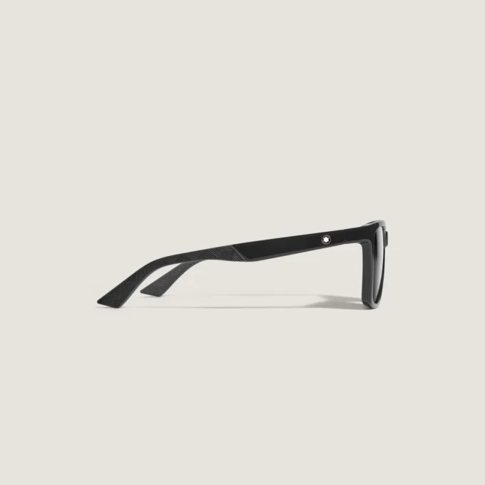 Gafas de sol rectangulares con montura inyectada de color negro Gafas de sol rectangulares con montura inyectada de color negro
