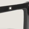 Gafas de sol rectangulares con montura inyectada de color negro Gafas de sol rectangulares con montura inyectada de color negro