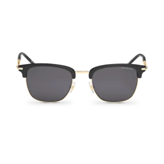 Gafas de sol rectangulares con montura inyectada de color negro (M)
