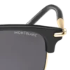 Gafas de sol rectangulares con montura inyectada de color negro (M) Gafas de sol rectangulares con montura inyectada de color negro (M)