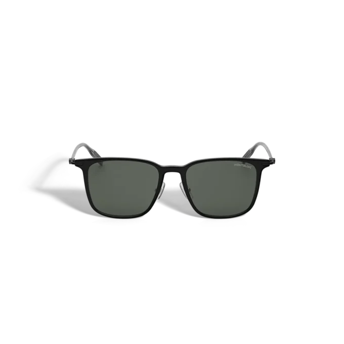 Gafas de sol rectangulares con montura inyectada en negro Gafas de sol rectangulares con montura inyectada en negro
