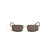 Gafas de sol rectangulares con montura metálica dorada Gafas de sol rectangulares con montura metálica dorada