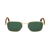 Gafas de sol rectangulares con montura metálica dorada Gafas de sol rectangulares con montura metálica dorada