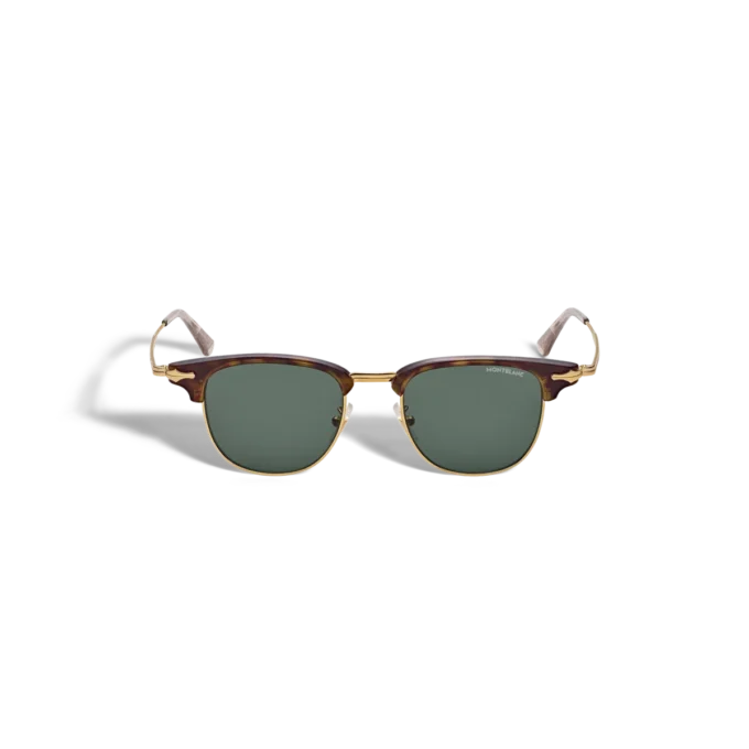 Gafas de sol rectangulares con montura metálica dorada Gafas de sol rectangulares con montura metálica dorada