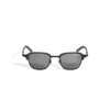 Gafas de sol rectangulares con montura metálica negra Gafas de sol rectangulares con montura metálica negra