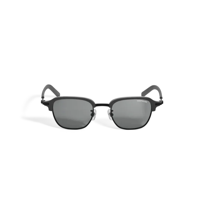 Gafas de sol rectangulares con montura metálica negra Gafas de sol rectangulares con montura metálica negra