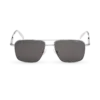 Gafas de sol rectangulares con montura metálica plateada Gafas de sol rectangulares con montura metálica plateada