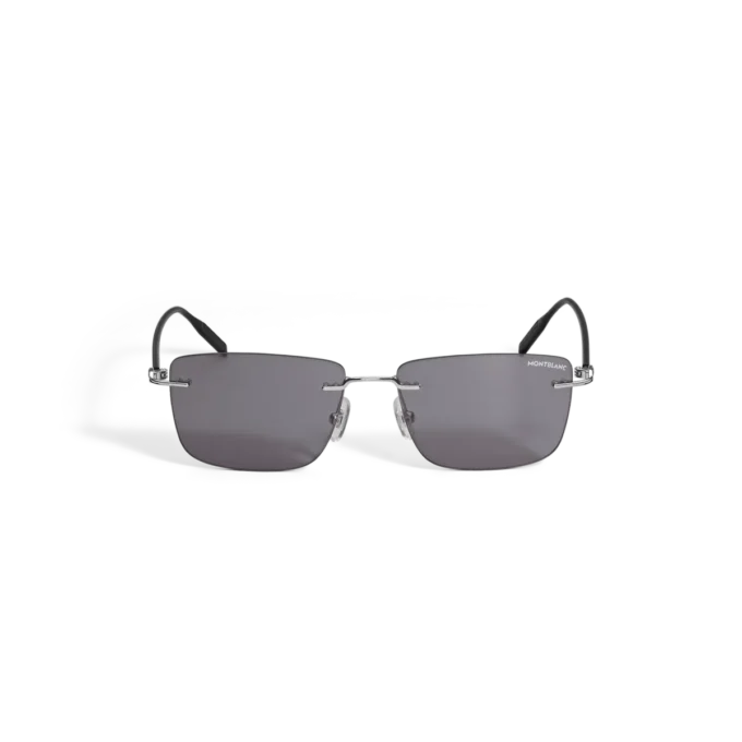 Gafas de sol rectangulares con montura metálica plateada Gafas de sol rectangulares con montura metálica plateada