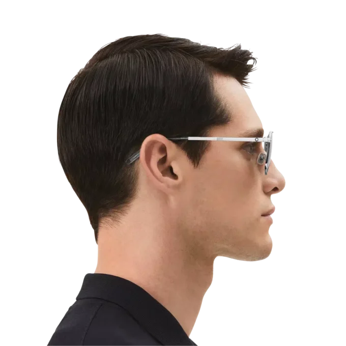 Gafas de sol rectangulares con montura metálica plateada Gafas de sol rectangulares con montura metálica plateada