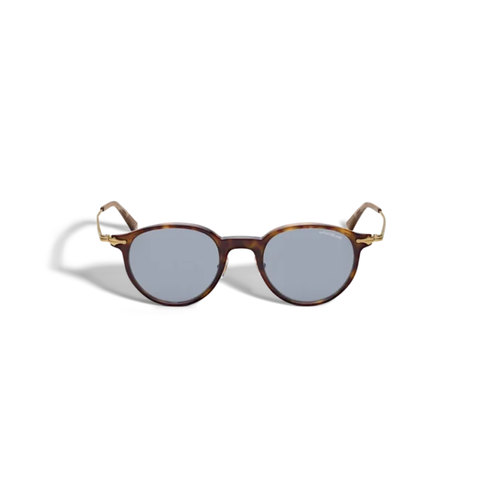 Gafas de sol redondas con montura de acetato habana Gafas de sol redondas con montura de acetato habana