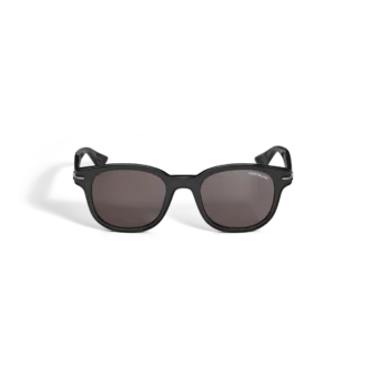 Gafas de sol redondas con montura de acetato negro