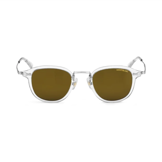 Gafas de sol redondas con montura inyectada de color gris Gafas de sol redondas con montura inyectada de color gris