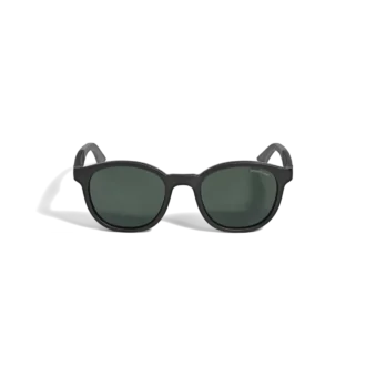 Gafas de sol redondas con montura inyectada de color negro