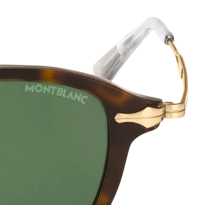 Gafas de sol redondas con montura inyectada en color habana Gafas de sol redondas con montura inyectada en color habana