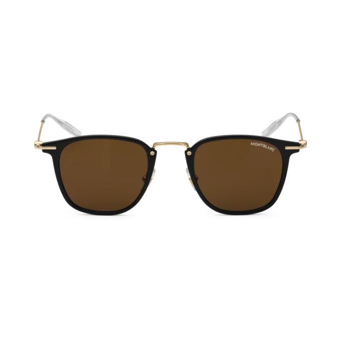 Gafas de sol redondas con montura inyectada en negro Gafas de sol redondas con montura inyectada en negro