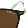 Gafas de sol redondas con montura inyectada en negro Gafas de sol redondas con montura inyectada en negro