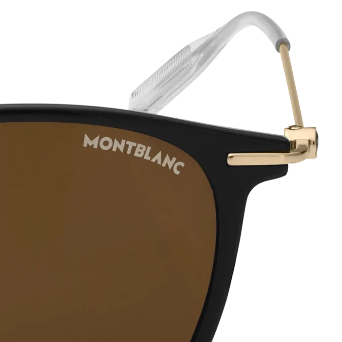 Gafas de sol redondas con montura inyectada en negro Gafas de sol redondas con montura inyectada en negro