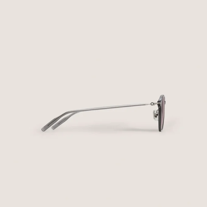 Gafas de sol redondas con montura inyectada gris Gafas de sol redondas con montura inyectada gris