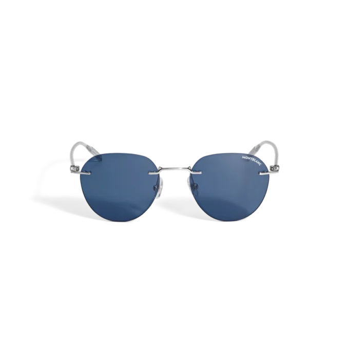 Gafas de sol redondas con montura metálica color plata Gafas de sol redondas con montura metálica color plata