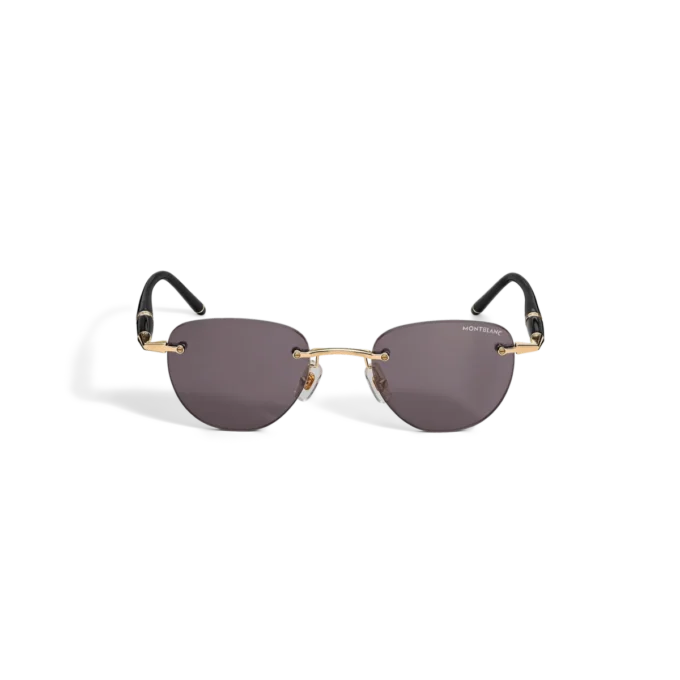 Gafas de sol redondas con montura metálica dorada Gafas de sol redondas con montura metálica dorada