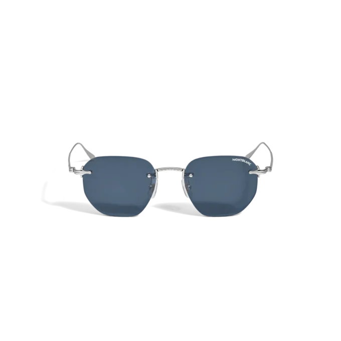 Gafas de sol redondas con montura metálica plateada Gafas de sol redondas con montura metálica plateada