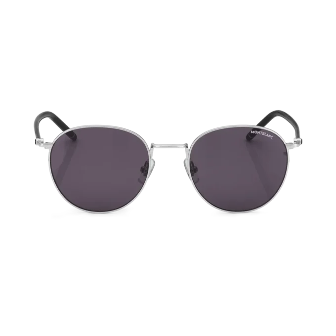 Gafas de sol redondas con montura metálica plateada Gafas de sol redondas con montura metálica plateada