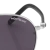 Gafas de sol redondas con montura metálica plateada Gafas de sol redondas con montura metálica plateada