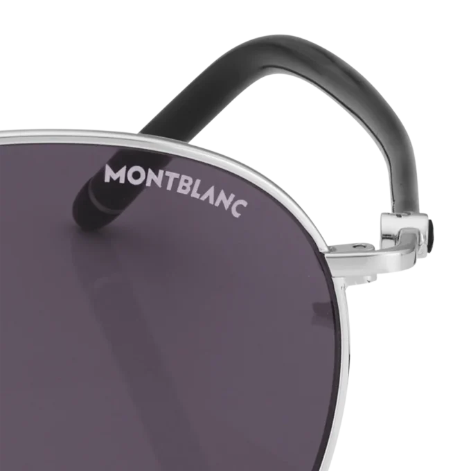 Gafas de sol redondas con montura metálica plateada Gafas de sol redondas con montura metálica plateada