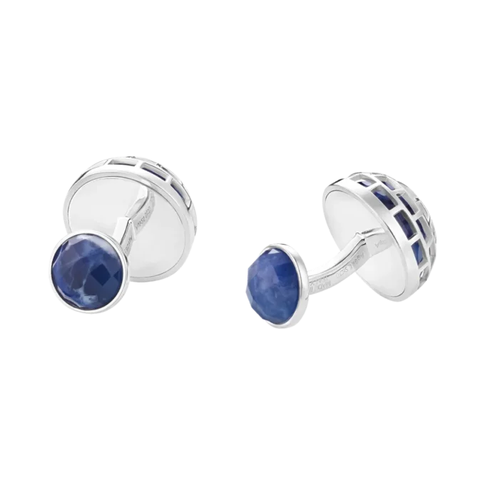Gemelos Montblanc Meisterstück con piedra sodalita Gemelos Montblanc Meisterstück con piedra sodalita