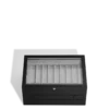 Gran caja de coleccionista en madera y laca para 24 instrumentos de escritura