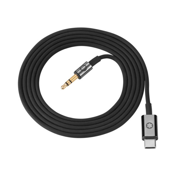 Juego de cables negro para auriculares Montblanc MB 01