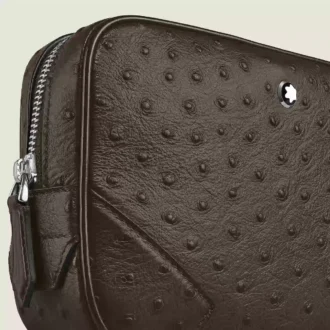 Mini bolso bandolera estampado de avestruz