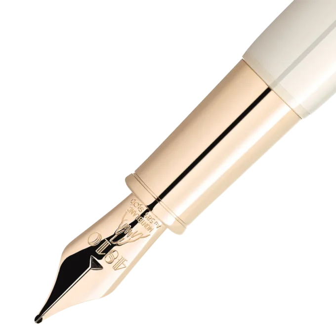 Montblanc Heritage Rouge et Noir «Baby» Edición Especial Pluma estilográfica color marfil F Montblanc Heritage Rouge et Noir «Baby» Edición Especial Pluma estilográfica color marfil F