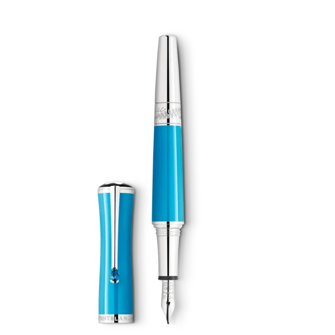 Pluma estilográfica Montblanc Maria Callas Special Edition en color turquesa Pluma estilográfica Montblanc Maria Callas Special Edition en color turquesa
