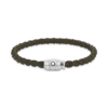 Pulsera grande, piel suave, caqui