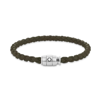 Pulsera grande, piel suave, caqui