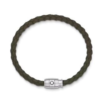 Pulsera grande, piel suave, caqui