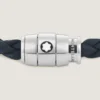Pulsera pequeña, cuero suave, azul avio