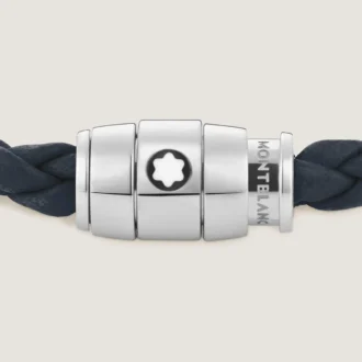 Pulsera pequeña, cuero suave, azul avio