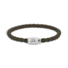 Pulsera pequeña, piel suave, caqui
