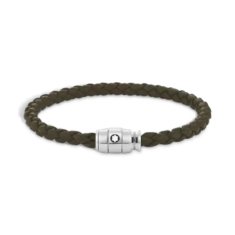Pulsera pequeña, piel suave, caqui
