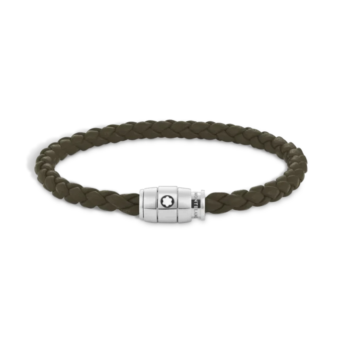 Pulsera pequeña, piel suave, caqui